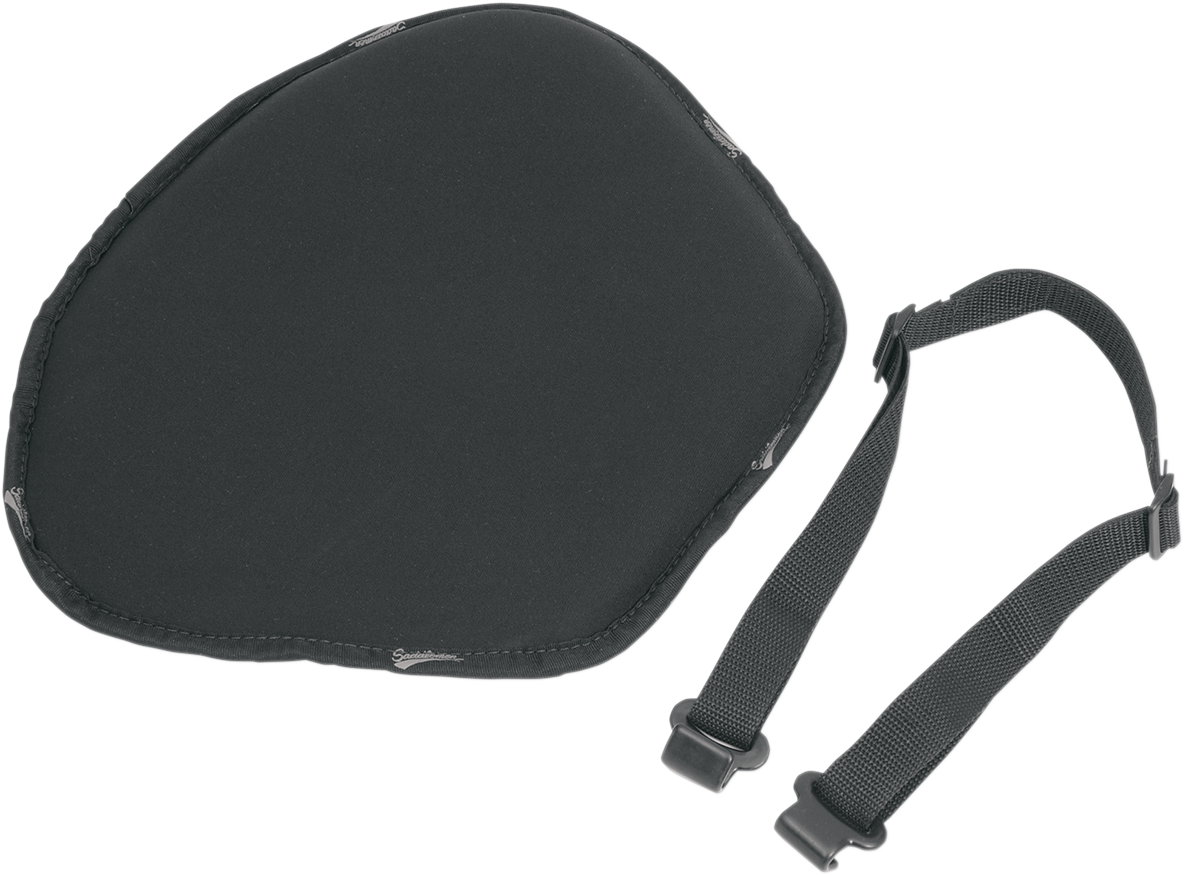 SADDLEMEN Original Comfort Large Seat Pad (Part 100FJ) - Soft-Stretch Fabric, Black