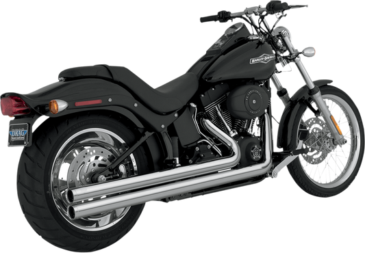 Vance & Hines Big Shots Exhaust Long Chrome (Part #17923) for Harley-Davidson Motorcycles
