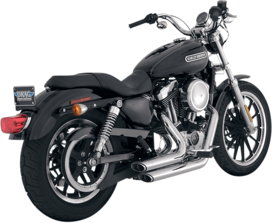 Vance & Hines Shortshots Staggered Exhaust System in Chrome - Part Number 17219