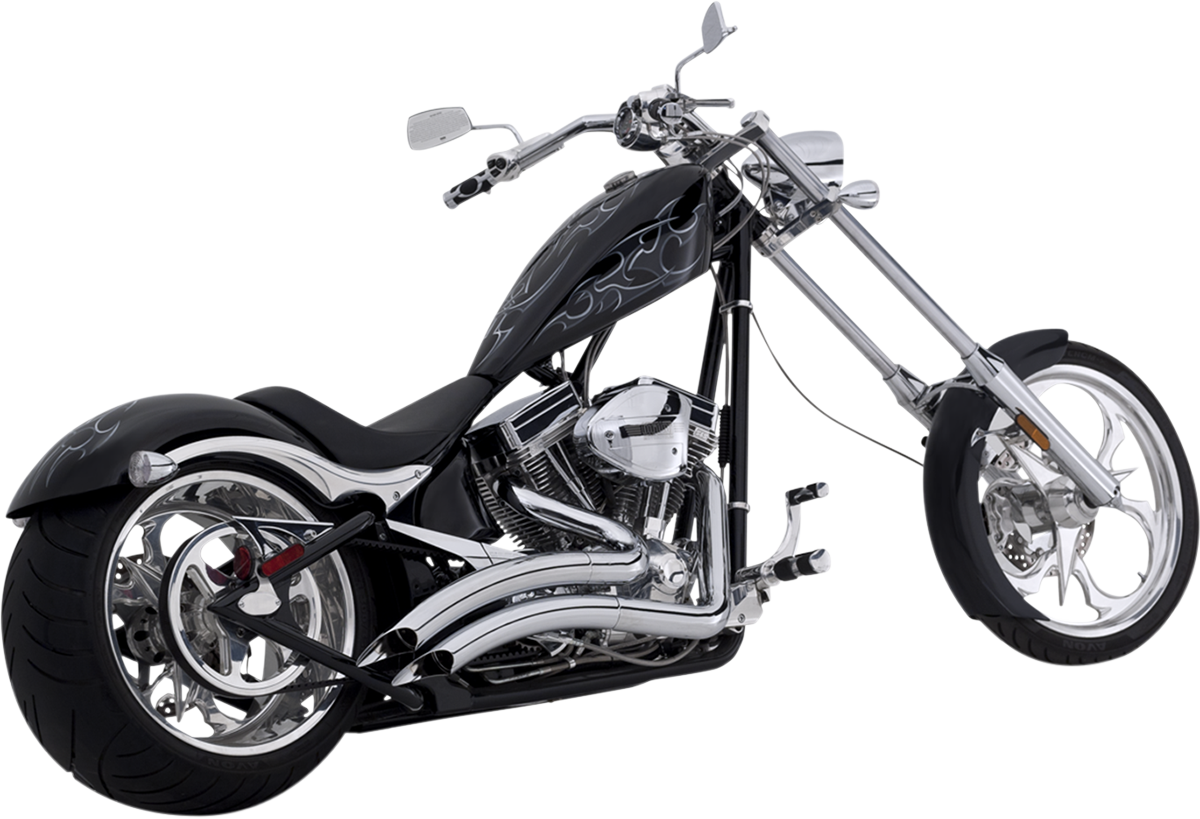 Vance & Hines Chrome Big Radius Exhaust System Part 26037 for Right-Side Drive