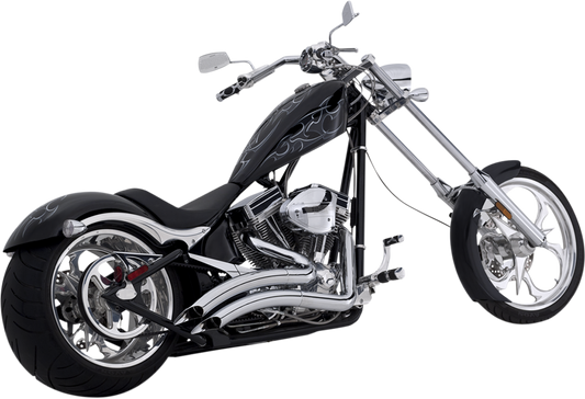 Vance & Hines Chrome Big Radius Exhaust System Part 26037 for Right-Side Drive