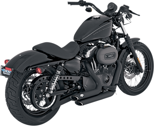 Vance & Hines Shortshots Staggered Exhaust System - Black 47219