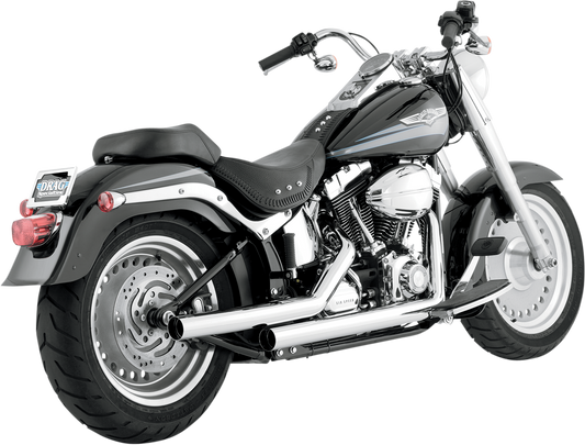 Vance & Hines Straightshots Exhaust 17817 – 2-1/4" Mufflers with Chrome Full-Coverage Heat Shields