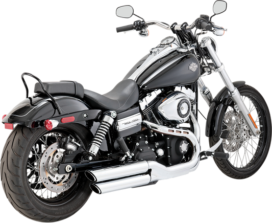 Vance & Hines Twin Slash Mufflers - Chrome 16845