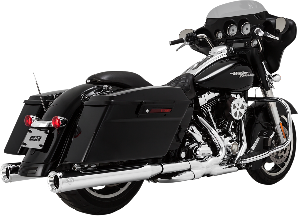 Vance & Hines Eliminator 400 Slip-On Mufflers in Chrome - Part Number 16703