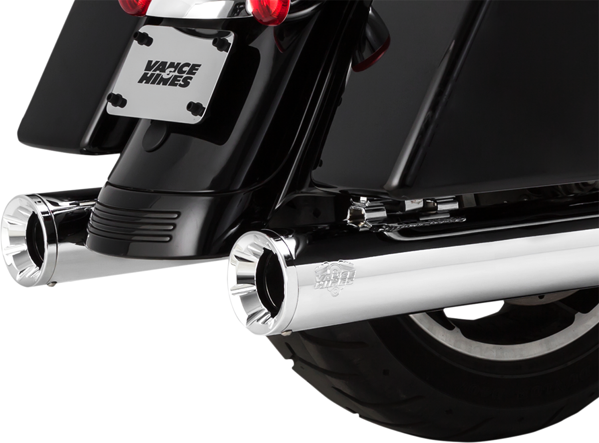 Vance & Hines Eliminator 400 Slip-On Mufflers - Chrome (Part #16714)