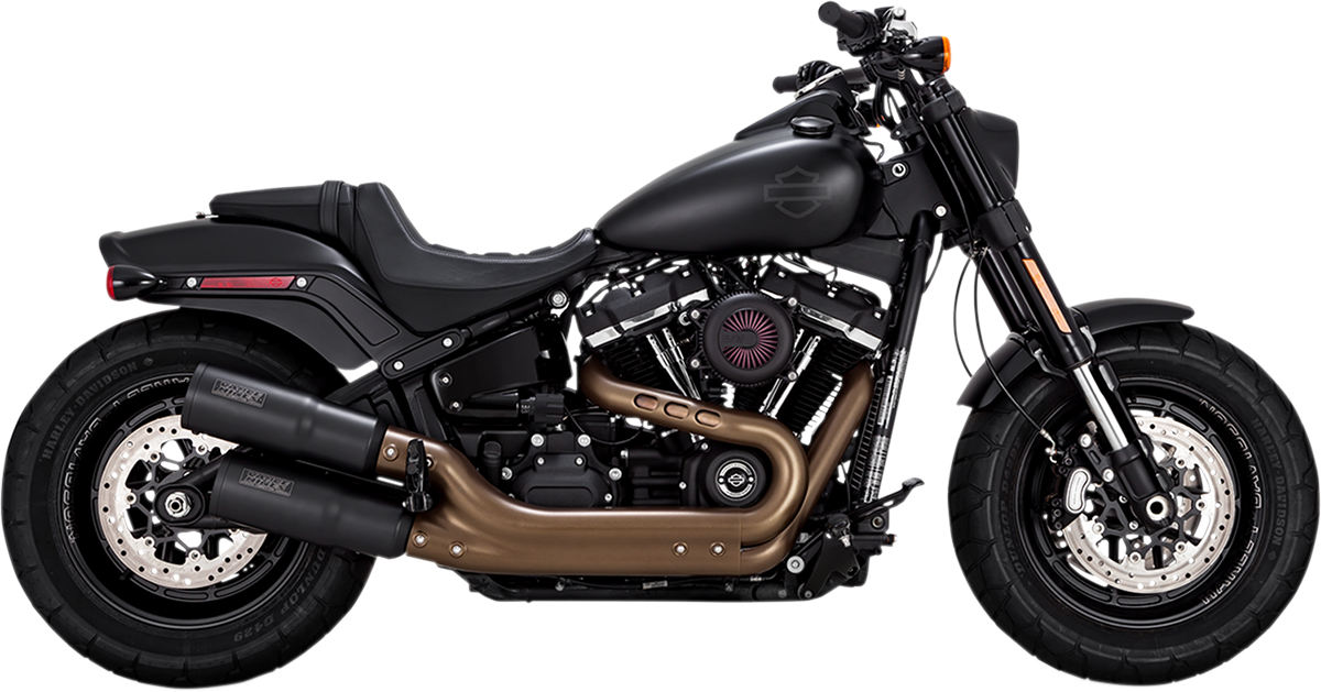 Vance & Hines Black Hi-Output Mufflers 46547 for Harley-Davidson Fat Bob