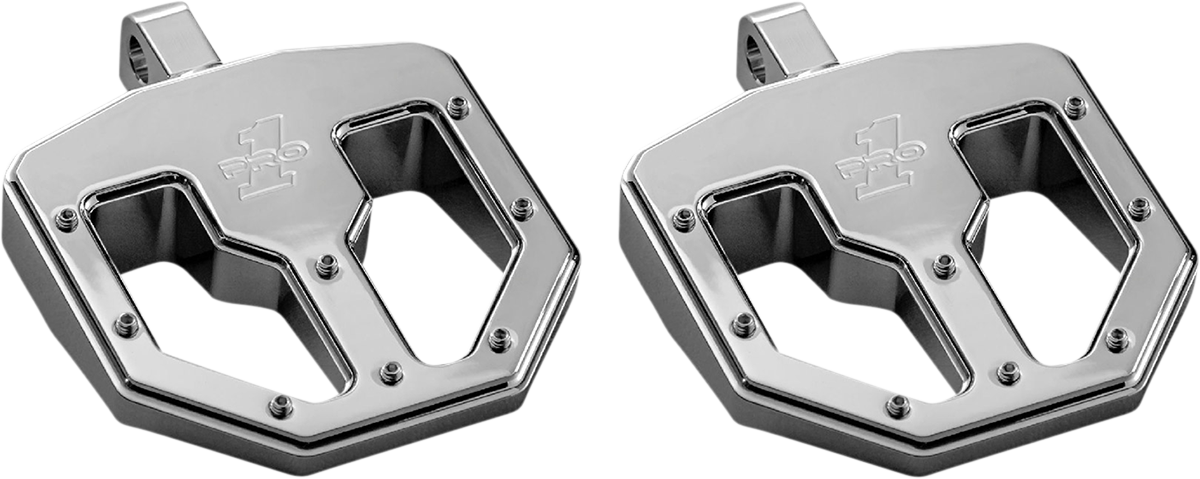 PRO-ONE PERF.MFG. BMX V1 Foot Pegs - Male - Chrome 500761