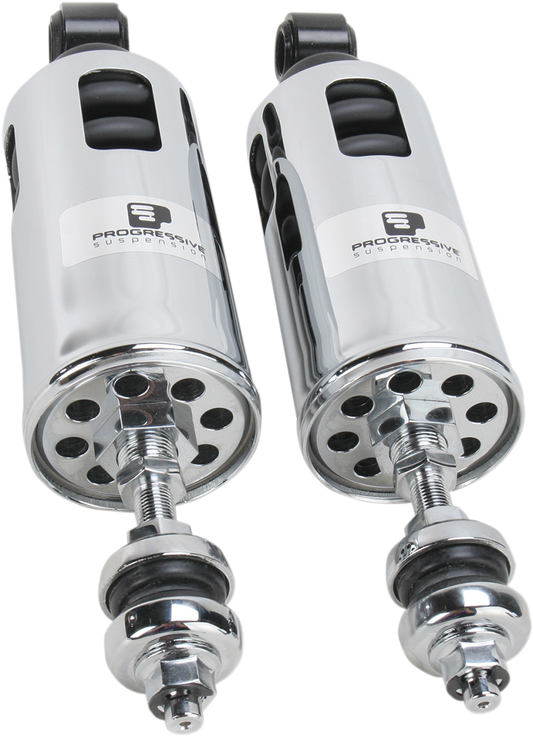 PROGRESSIVE SUSPENSION 422 Series Adjustable Shocks - 1,117 lb/in - Chrome - Heavy-Duty 422-4002C