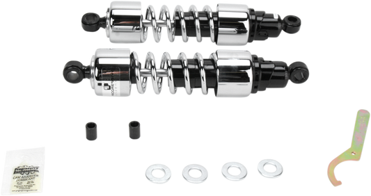 Progressive Suspension 412-4222C Cruiser Series 13-Inch Heavy Duty Chrome Shocks for Motorcycles