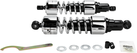 Progressive Suspension 412 Cruiser Series 13.5" Chrome Heavy Duty Shocks - Model 412-4223C