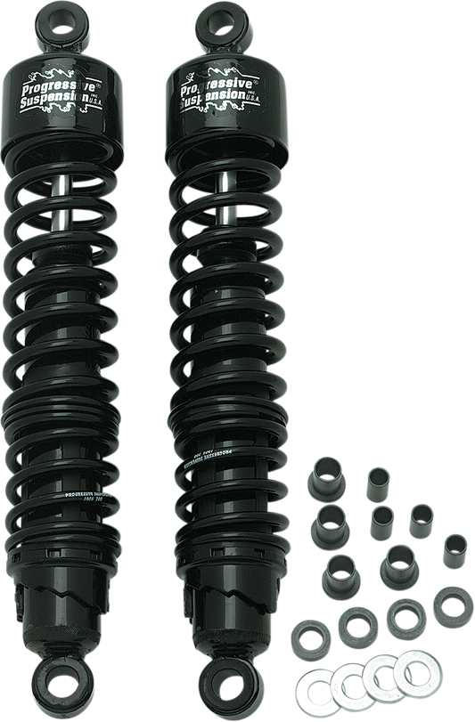 Progressive Suspension 413 Series Shock Absorber – 15 Inch Black Standard – Part Number 413-4039B