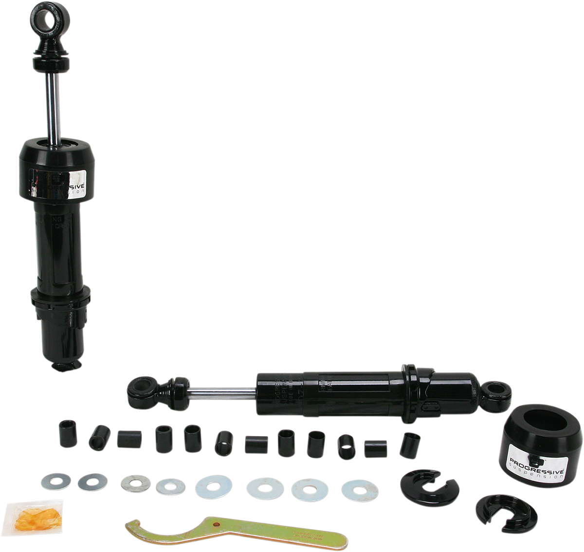 Progressive Suspension 12-Series Gas-Charged Shock Absorbers - 13.5 Inch - Model 12-1207B - Black