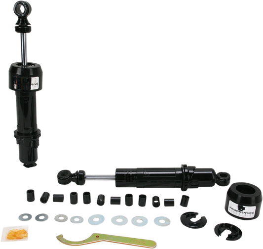 Progressive Suspension 12-Series Gas-Charged Shock Absorbers - 13.5 Inch - Model 12-1207B - Black