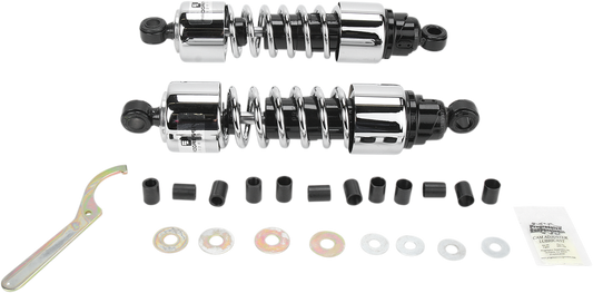 Progressive Suspension 412-4206C 12.5-Inch Cruiser Series Chrome Heavy Duty Shocks for Touring Bikes