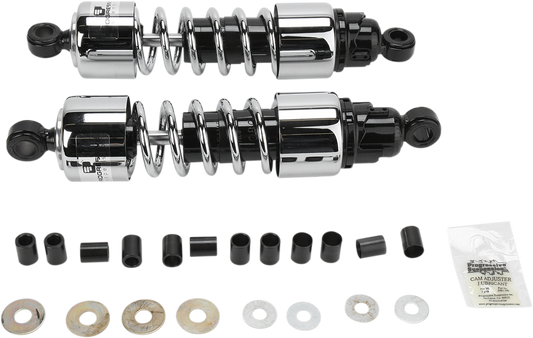Progressive Suspension 412-4209C Cruiser Series Shock Absorbers for Harley-Davidson - 12.5 Inch Chrome Heavy Duty