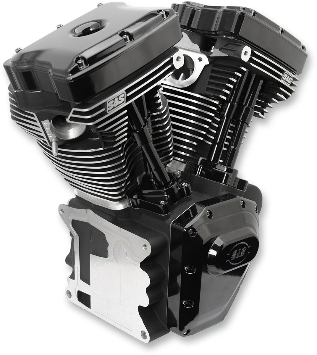 S&S CYCLE T124 Long Block Engine - Black - Touring | Dyna 310-0832A