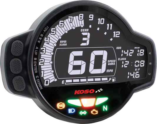 KOSO NORTH AMERICA MS-01 Multifunctional Gauge - Universal BA078100