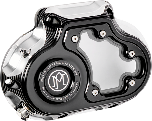PERFORMANCE MACHINE (PM) Transmission Cover - Contrast Cut™ - Hydraulic - Touring 0177-2080M-BM