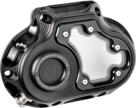PERFORMANCE MACHINE (PM) Transmission Cover - Black Ops™ - Hydraulic - Touring 0177-2080M-SMB