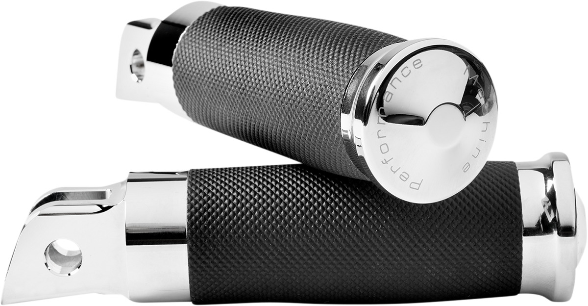 PERFORMANCE MACHINE (PM) Contour Foot Pegs - Chrome - Driver - M8 0035-1235M-CH