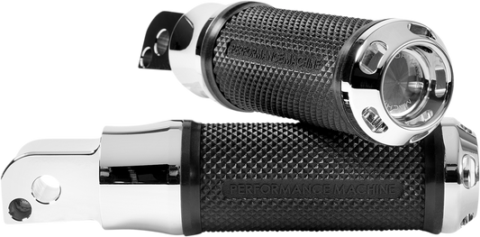 PERFORMANCE MACHINE (PM) Apex Foot Pegs - M8 - Passenger - Chrome 0035-1241M-CH