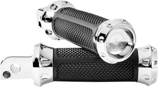 PERFORMANCE MACHINE (PM) Overdrive Foot Pegs - Passenger - Chrome - FL/FX 0035-1245M-CH