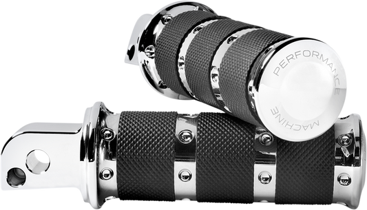 PERFORMANCE MACHINE (PM) Foot Pegs - Chrome - XLS - M8 - Passenger 0035-1249M-CH