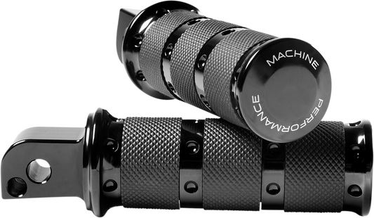 PERFORMANCE MACHINE (PM) Foot Pegs - Black - XLS - M8 - Passenger 0035-1249M-B
