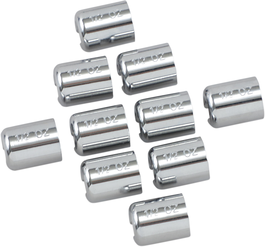 K&L SUPPLY Wheel Weights - Spoke - 1/2 oz, 10 Pack (Part #32-7092)
