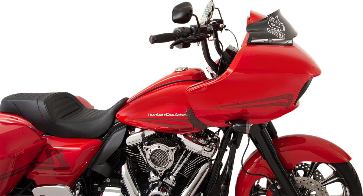 KLOCK WERKS Sport Flare™ Windshield - 6" - Black - FLTR KWW-01-0403