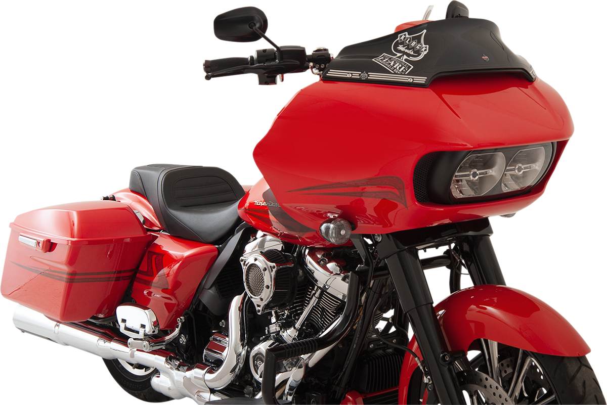 KLOCK WERKS Sport Flare™ Windshield - 6" - Black - FLTR KWW-01-0403