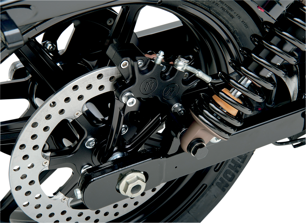 PERFORMANCE MACHINE (PM) 4-Piston Caliper - Rear - Black Ops™ - 08-17 FXD 1259-0052-SMB