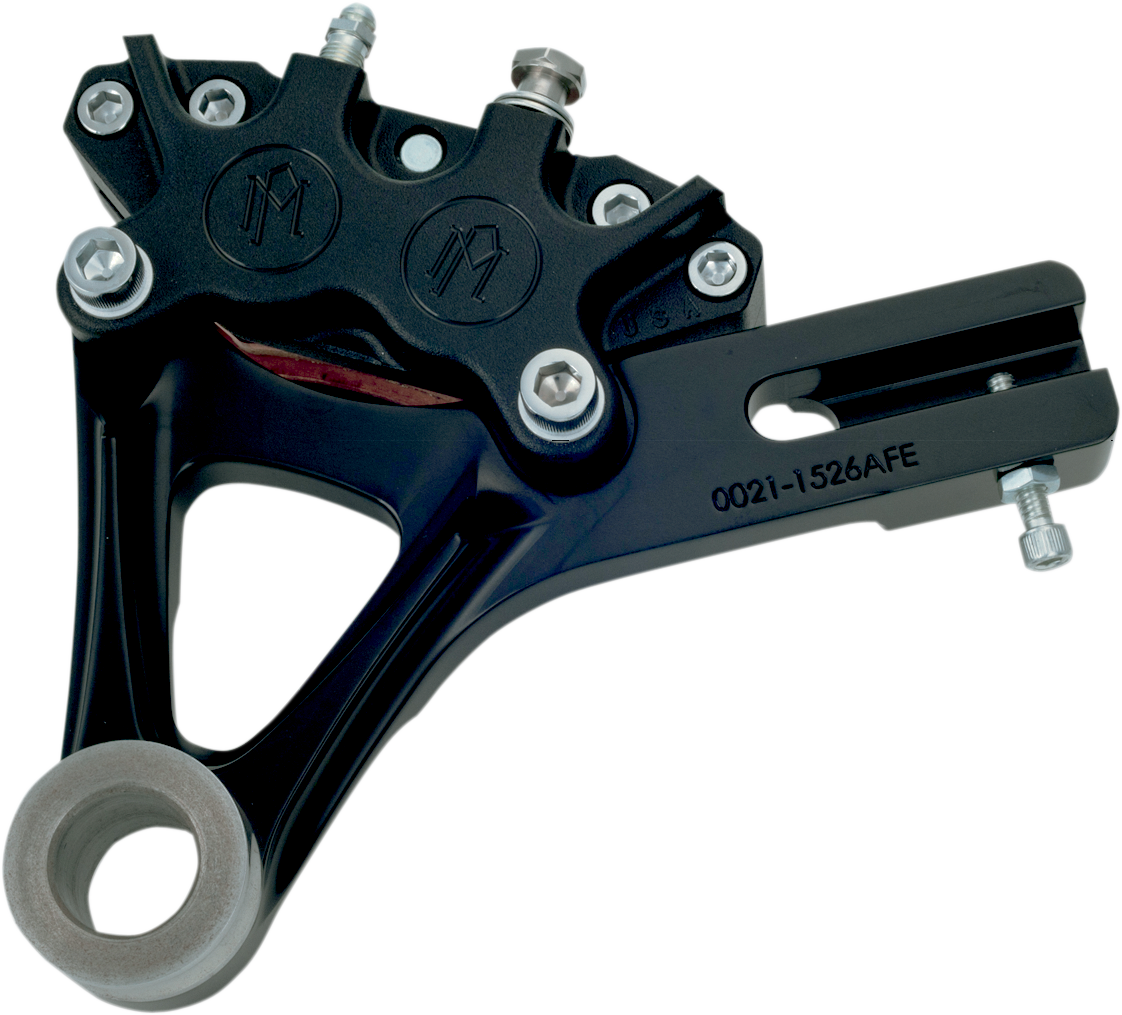 PERFORMANCE MACHINE (PM) 4-Piston Caliper - Rear - Black Ops™ - 08-17 FXD 1259-0052-SMB