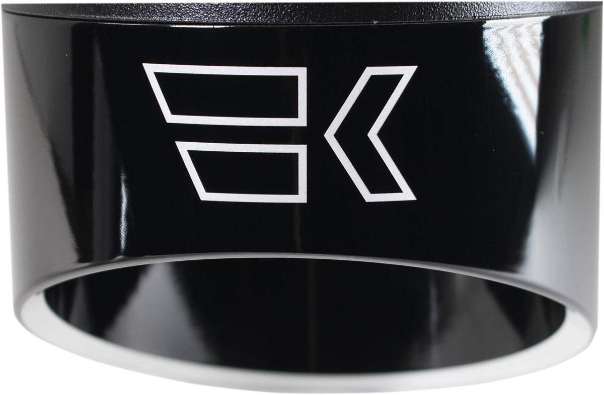 KHROME WERKS Replacement End Cap - Edge - 4-1/2" - Black 200714P