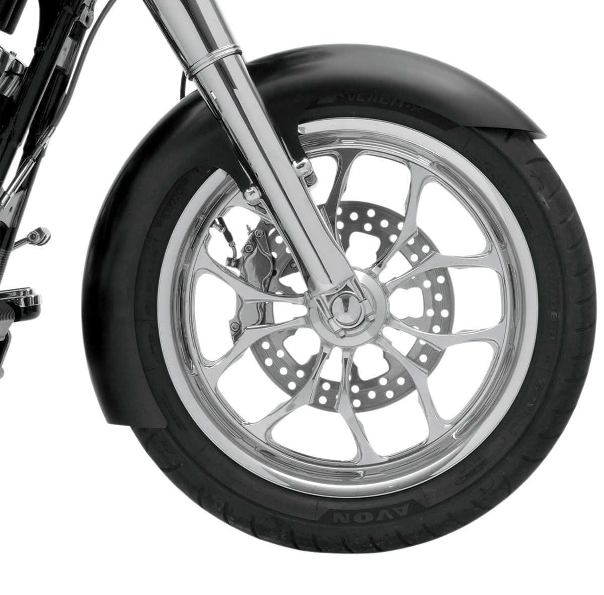 KLOCK WERKS Slicer Fender Kit - Front - Black - 21" KWF-01-0103-2014