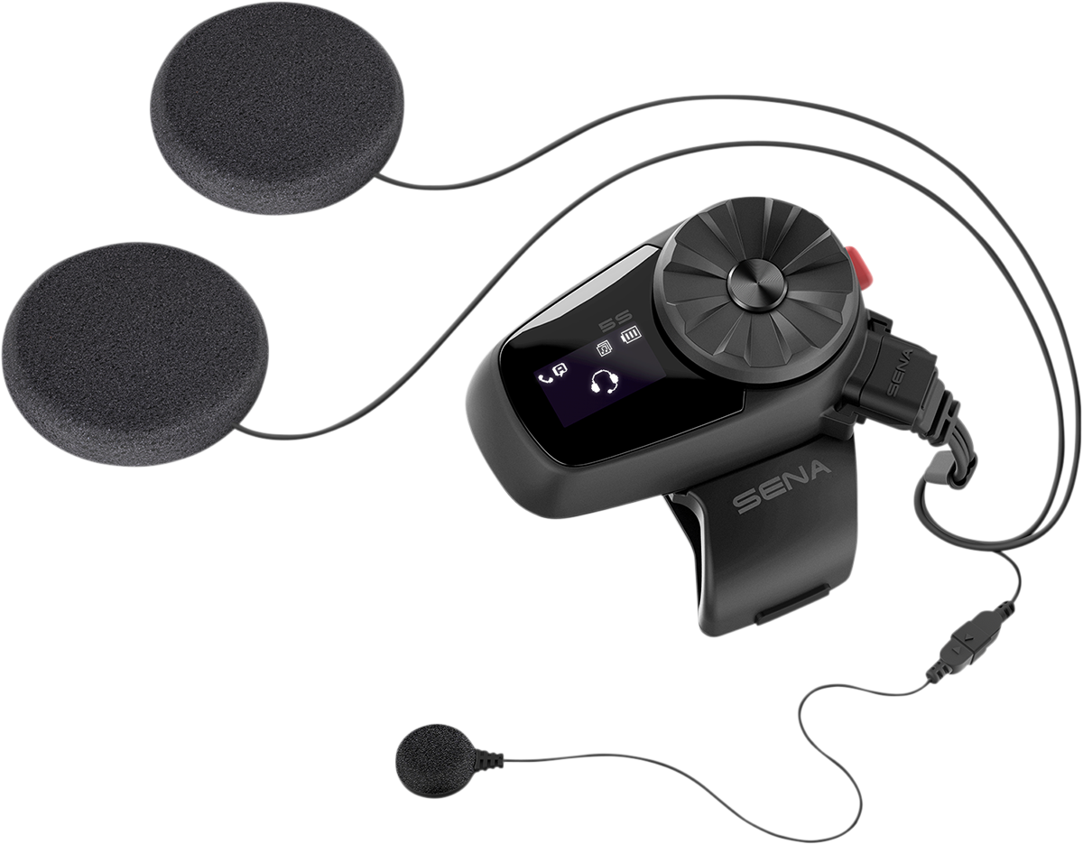 SENA 5S Communication System - Single 5S-10- with Bluetooth 5.0 and HD Helmet Speakers