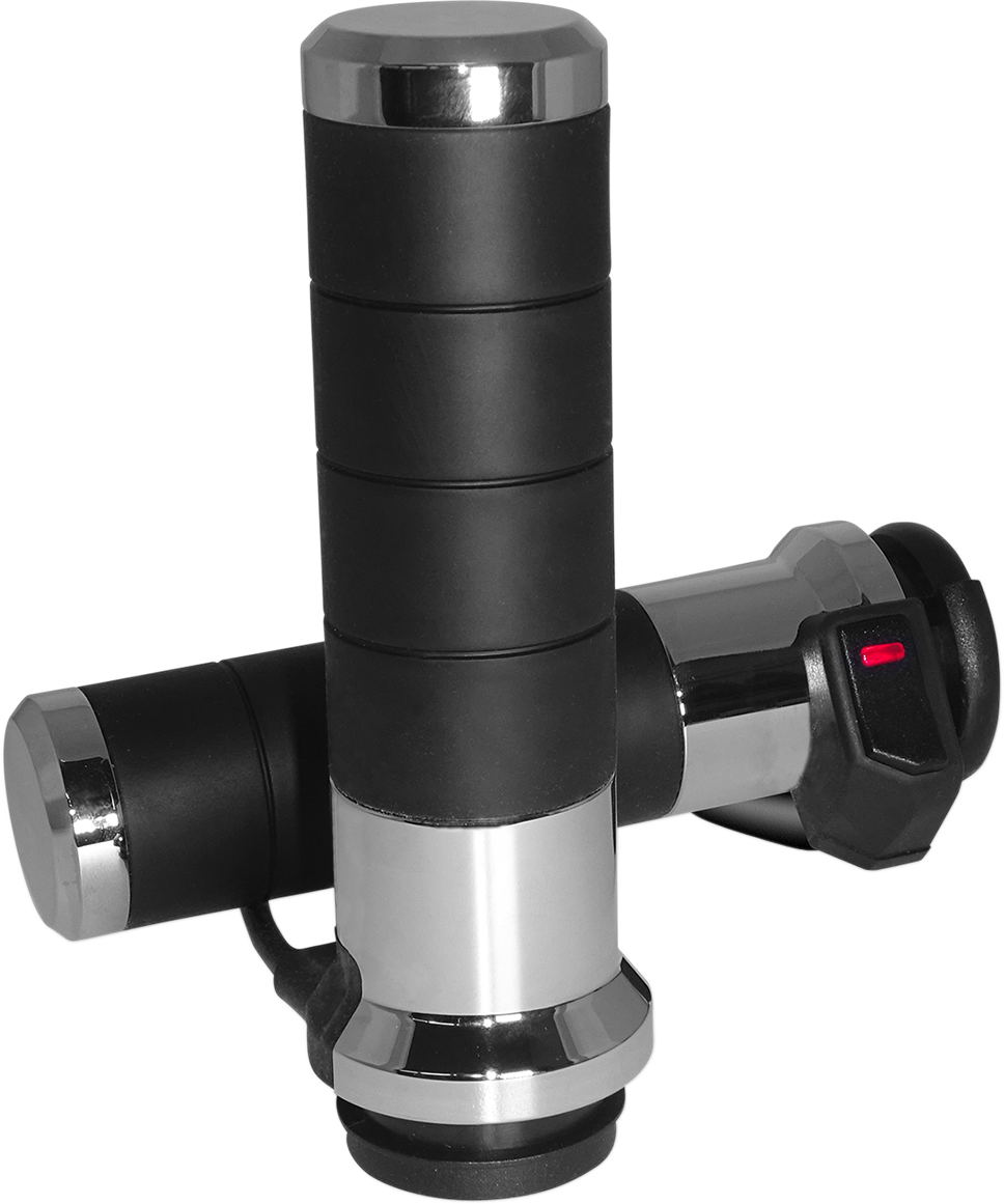 KOSO NORTH AMERICA Titan-X Heated Grips - 1" - Chrome AX068M00