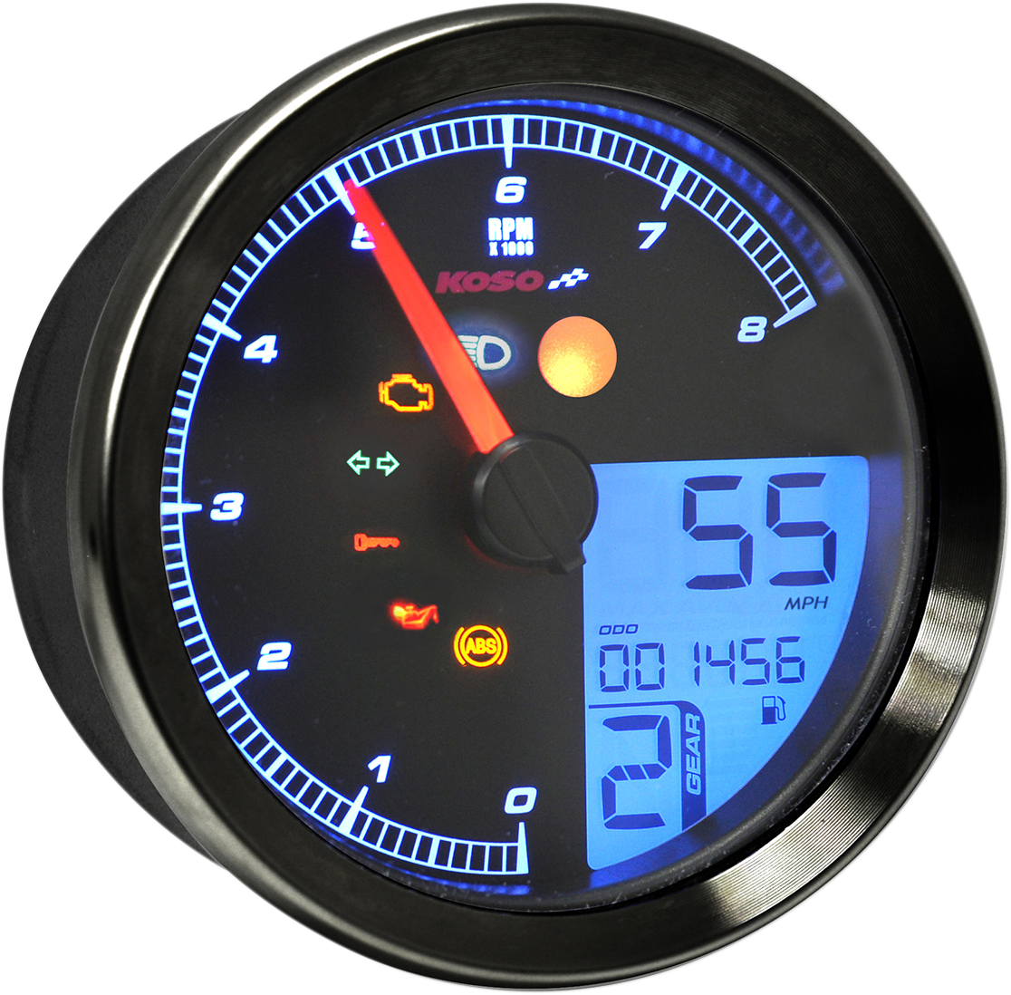 KOSO NORTH AMERICA TNT-B Multifunction Meter - Black BA051310