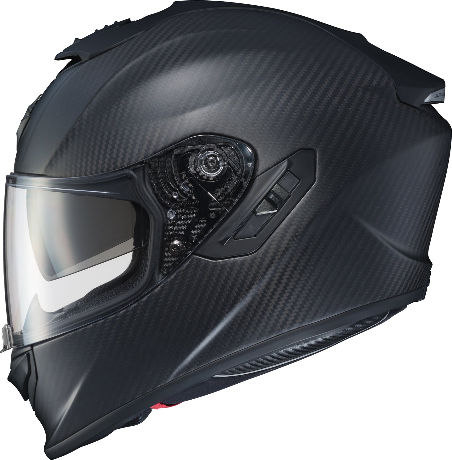SCORPION EXO-1400 EVO Carbon Helmet Matte Black with Everclear* Sun Visor and Advanced Ventilation