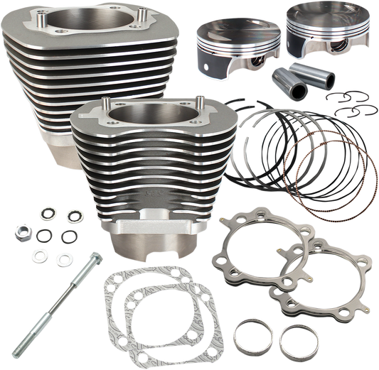 S&S Cycle 117" Big Bore Cylinder Kit - Twin Cam 910-0474 | Stone Gray Performance Upgrade