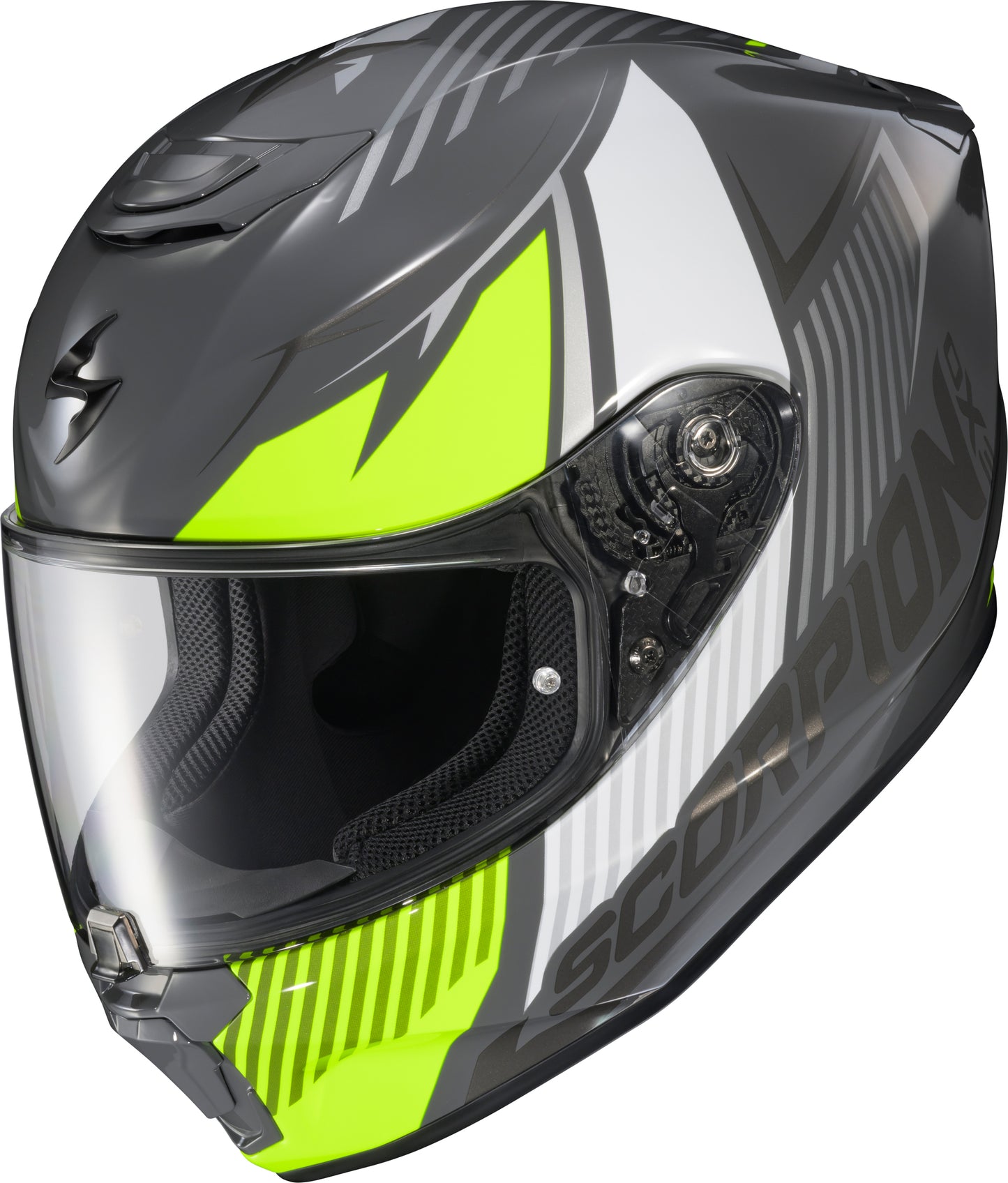 SCORPION EXO R330 Full Face Helmet Hawker Hi Viz XL * DOT and ECE Certified