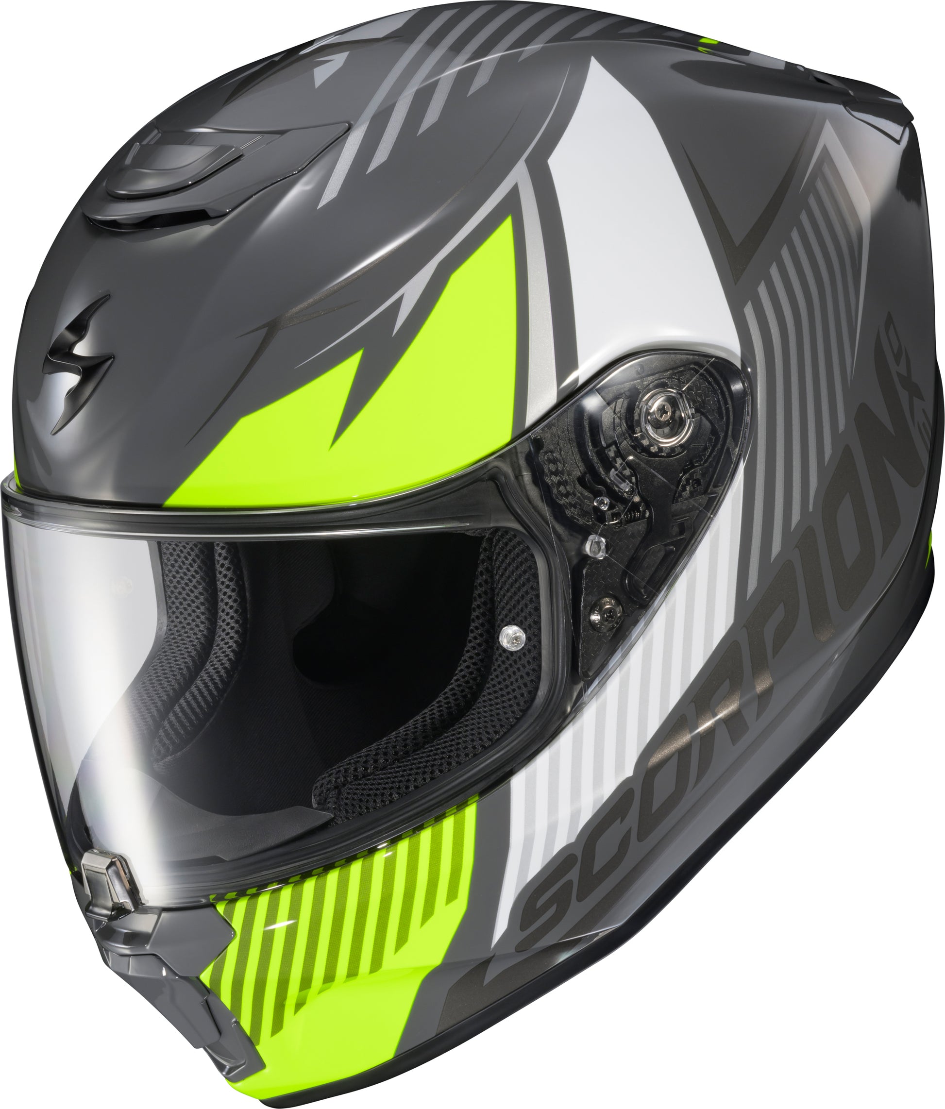 Scorpion EXO R330 Full Face Helmet Hawker Hi Viz Large - DOT & ECE Certified