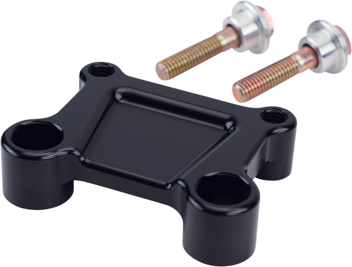 LA CHOPPERS T-Bar Handlebar Adapter - FLH - Black LA-7415-15B