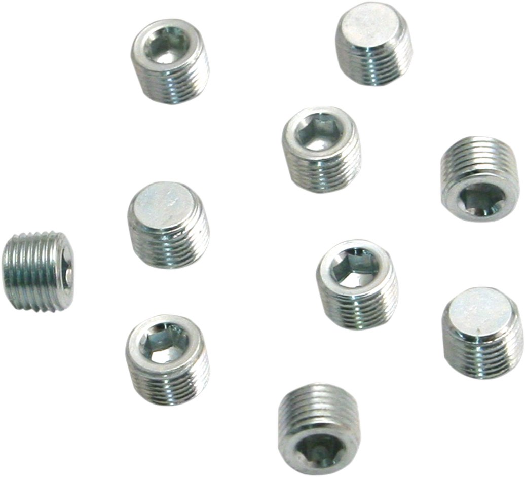 S&S CYCLE 50-1015 OEM Replacement 1/8" NPT Oil Pump Plug - Pack of 10