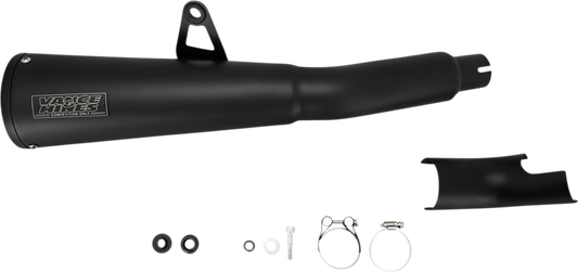 Vance & Hines Black Muffler for Honda Rebel 48425 - Tapered Cone Design with Matte Black Finish