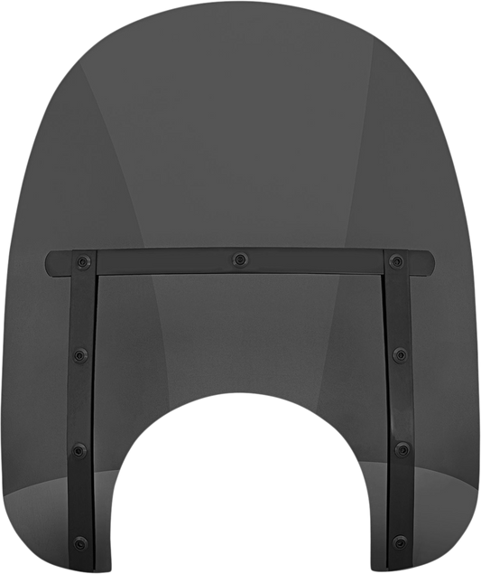 MEMPHIS SHADES Memphis Slim Windshield - 15" - 9" Headlight Cutout - Night Shades Dark Black Smoke MEB41210
