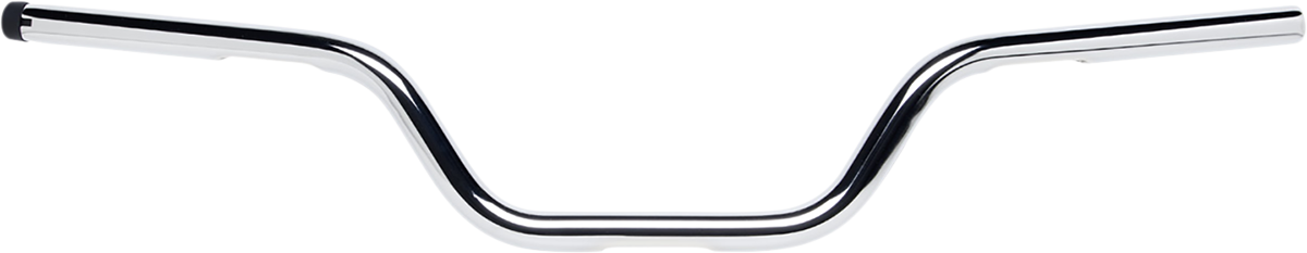 BILTWELL 1" Handlebar w/ TBW Plugs - Tracker High - Chrome 6009-1057