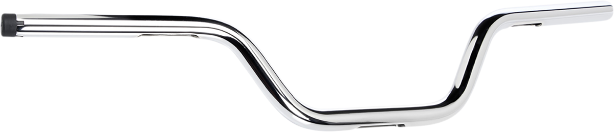 BILTWELL 1" Handlebar w/ TBW Plugs - Tracker High - Chrome 6009-1057