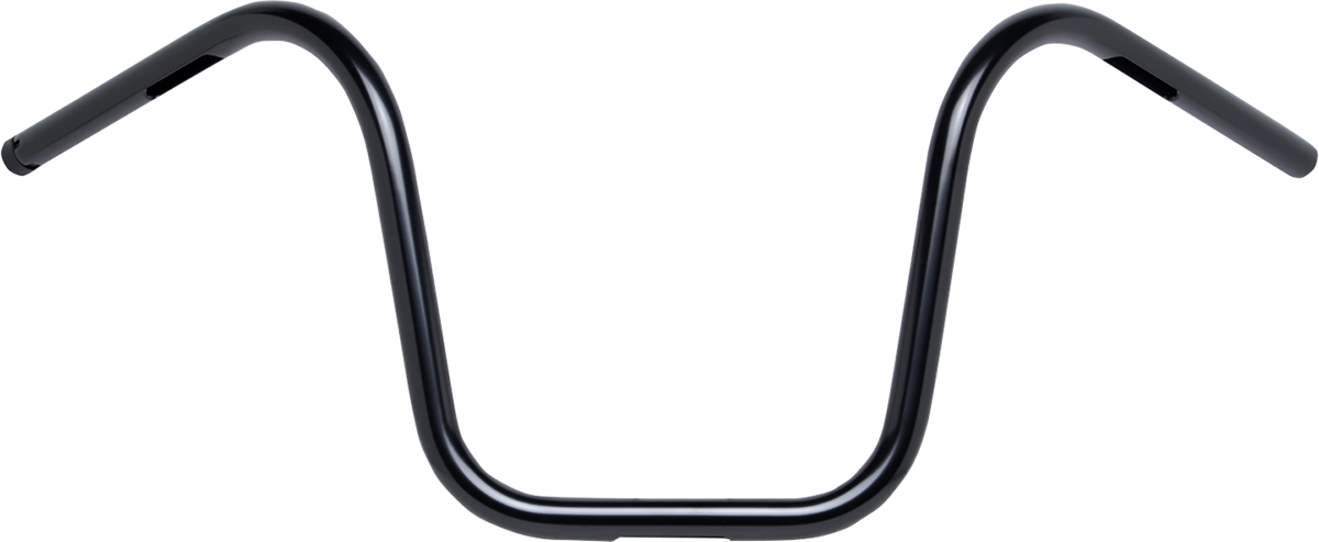 BILTWELL 1" Handlebar w/ TBW Plugs - Ape Hanger - Black 6004-2017